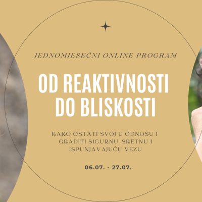 Od reaktivnosti do bliskosti